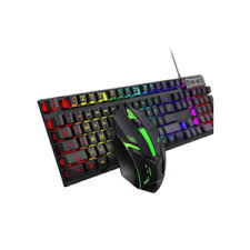 VICTORY CT4-01 4 in 1 pc gaming keyboard mouse gaming headset set rgb led backlit with mouse pad, ganing headphones, keyboard, for gamers.