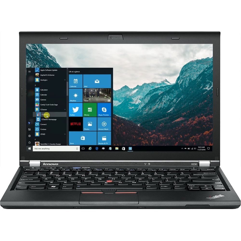 Refurbished Laptop Lenovo Thinkpad x230 Core i5 3th Gen 8GB+128GB SSD+12.5" Windows 10 Refurbished Lenovo Laptops Notebook Black 12.5 inch