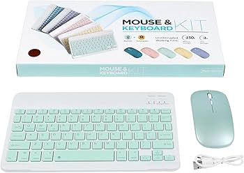 Ultra Thin Wireless Bluetooth Rechargeable USB Keyboard and Mouse Set for Computer Laptop, Phone, Ipad,and smart Tvs