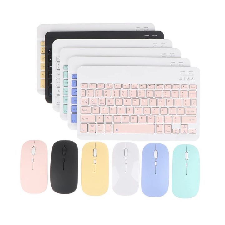 Ultra Thin Wireless Bluetooth Rechargeable USB Keyboard and Mouse Set for Computer Laptop, Phone, Ipad,and smart Tvs