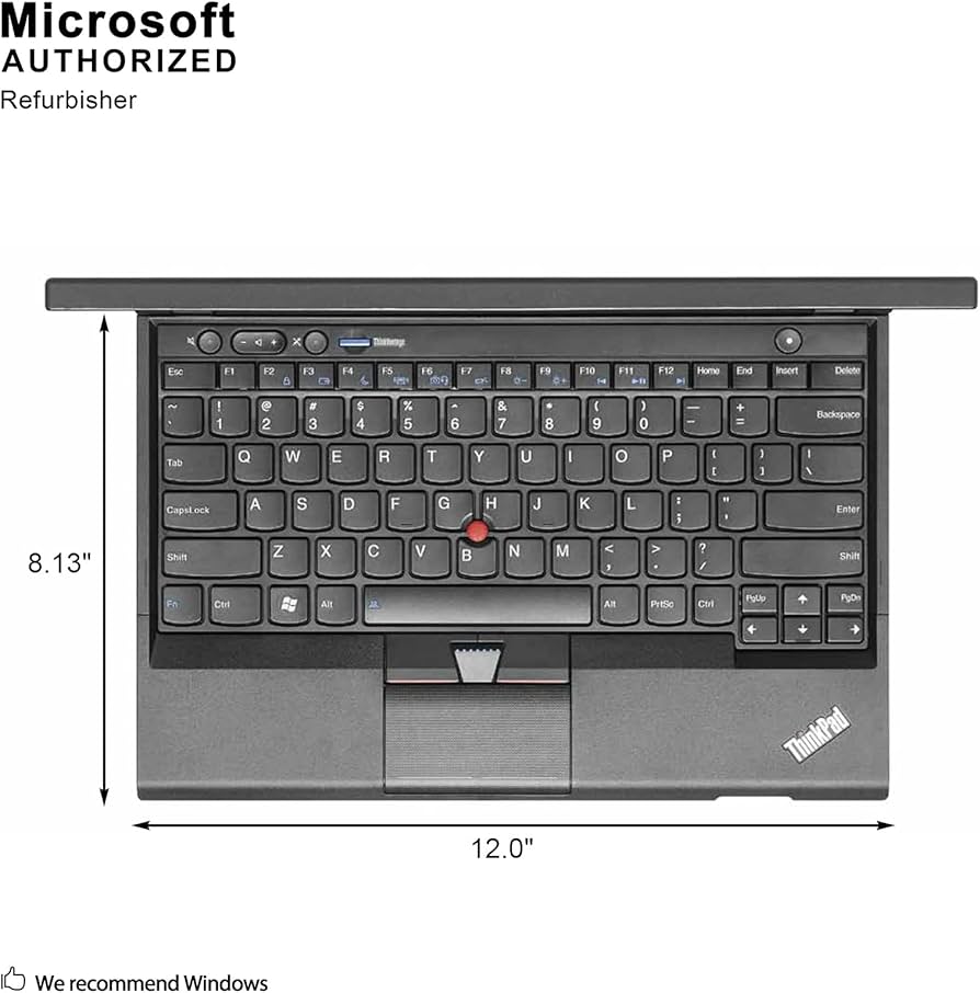 Refurbished Laptop Lenovo Thinkpad x230 Core i5 3th Gen 8GB+256gb ssd +14" Windows 10 Refurbished Lenovo Laptops Notebook Black 12.5 inch.