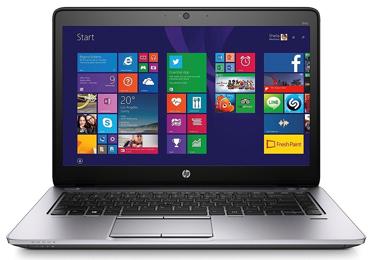 (free mouse )Refurbished HP Elitebook 840 g2 Core I5 5th Generation 8GB Ram 128GB  ssd 14 Inch Screen Size Ultra Slim Laptop With Windows 10 and Office 2016 ENGLISH KEYBOARD