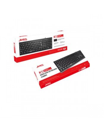 JEDEL K13 USB   Wired Keyboard ,usb Modern Full Size Layout keyboard, High-Quality Membrane Keyboard, full usb desktop keyboard ,k13 logitech keyboard