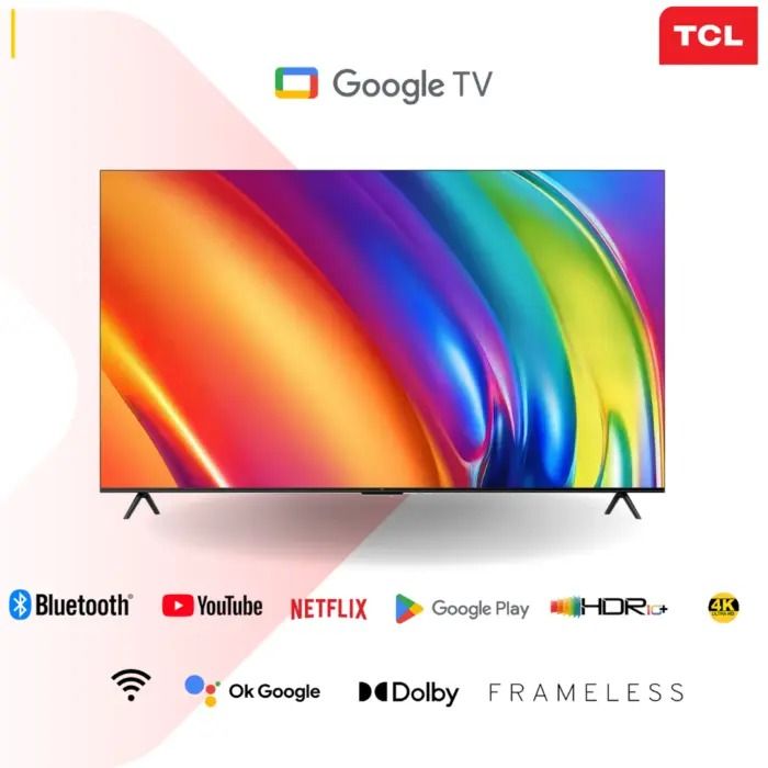 TCL 43 INCH SMART TV43V6B  43" Full HD Google Tv With Voice Control+2 YEARS WARRANTY NEW MODEL
