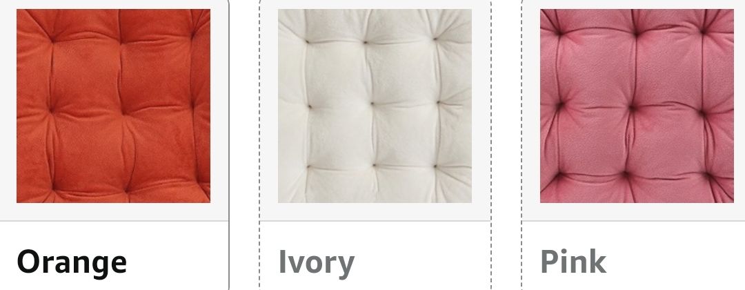 Set of 4 Square Chair Pads Indoor Seat Cushions Pillows with Ties Thick Soft Seat Cushion for Kitchen Dining Office Chair