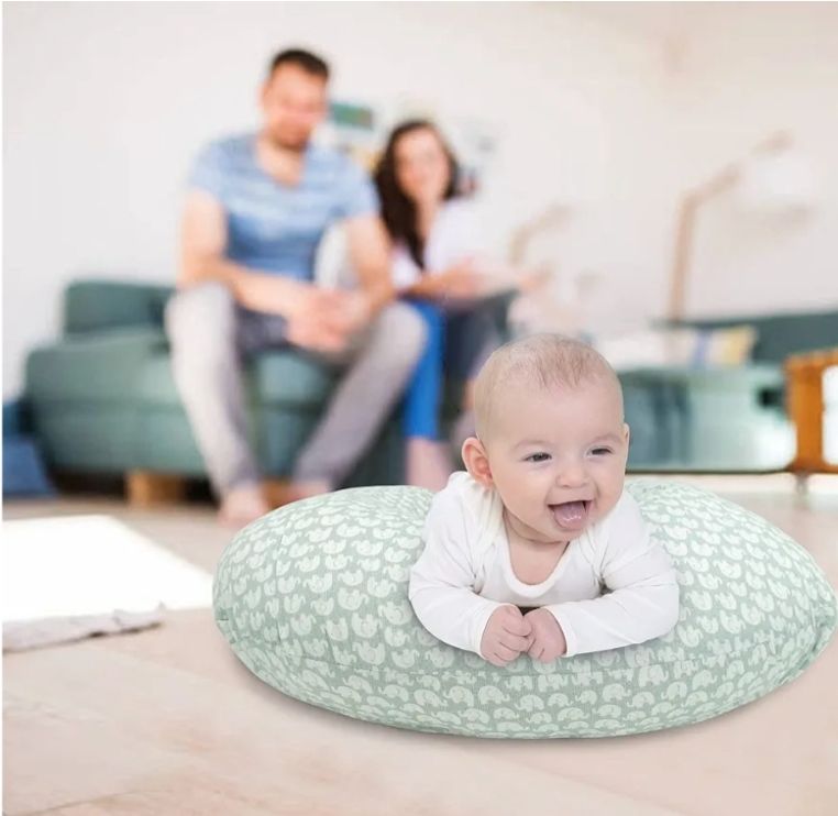 Nursing Pillow and Positioner,Best for Mom Breastfeeding Pillow,100% Cotton Soft Fits Snug On Infant