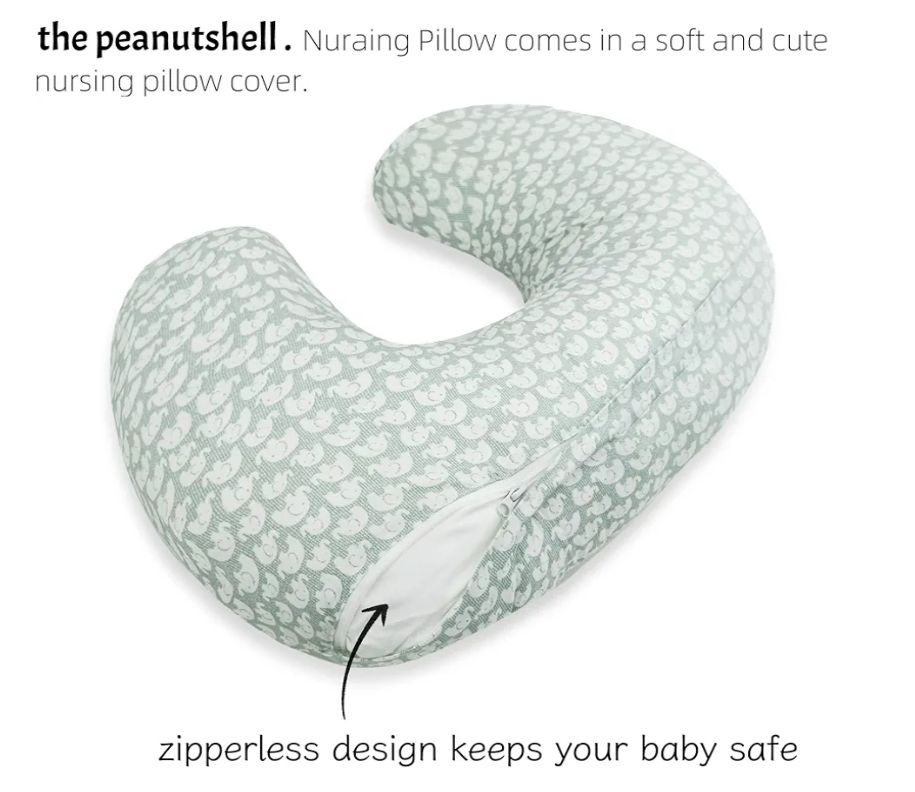 Nursing Pillow and Positioner,Best for Mom Breastfeeding Pillow,100% Cotton Soft Fits Snug On Infant