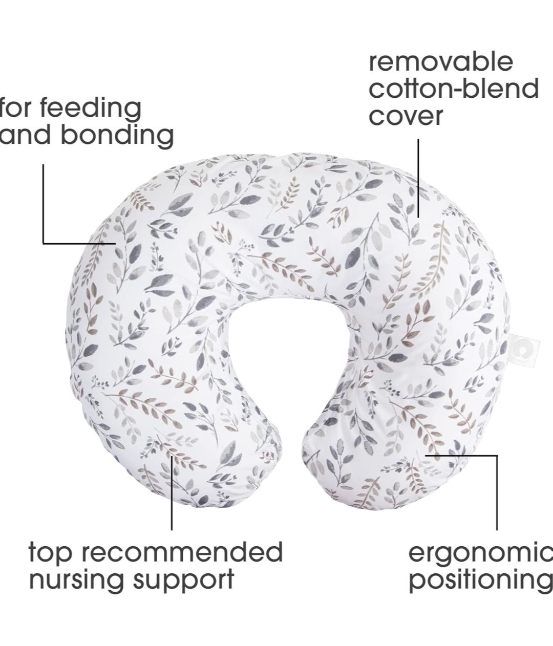 Nursing Pillow and Positioner,Best for Mom Breastfeeding Pillow,100% Cotton Soft Fits Snug On Infant