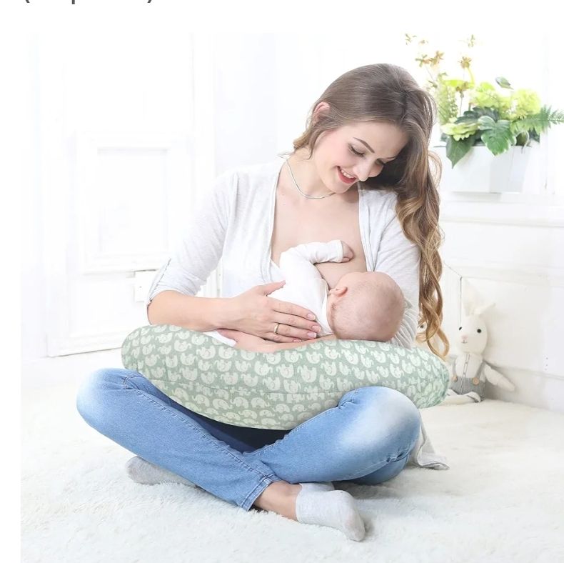 Nursing Pillow and Positioner,Best for Mom Breastfeeding Pillow,100% Cotton Soft Fits Snug On Infant