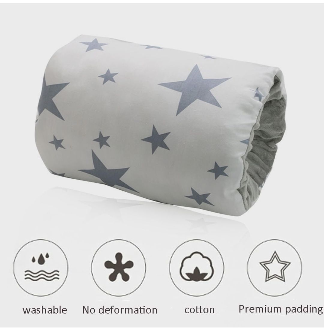 Cradle Arm Pillow Muslin Cotton Cradle Breastfeeding Pillow Arm Pillow Feeding Pillow Soft and Comfortable Head Support Pillow for Bottle Feeding Nursing
