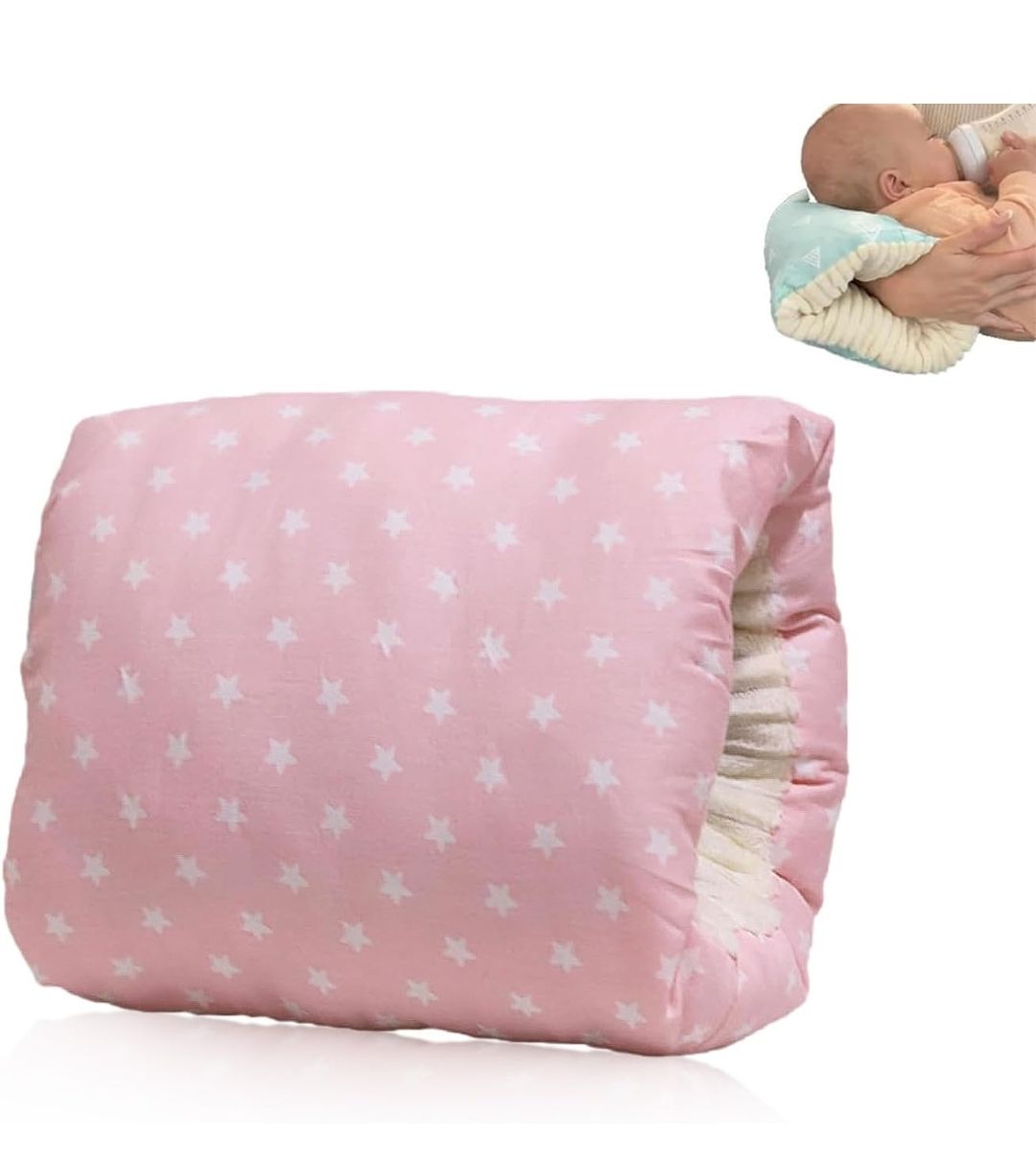 Cradle Arm Pillow Muslin Cotton Cradle Breastfeeding Pillow Arm Pillow Feeding Pillow Soft and Comfortable Head Support Pillow for Bottle Feeding Nursing