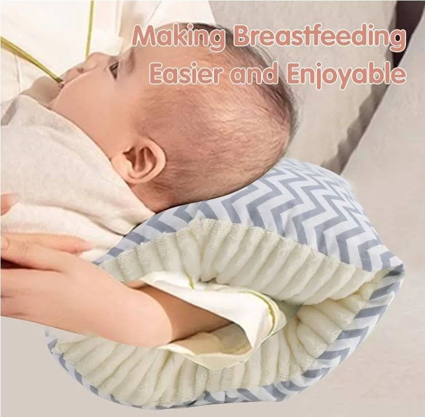 Cradle Arm Pillow Muslin Cotton Cradle Breastfeeding Pillow Arm Pillow Feeding Pillow Soft and Comfortable Head Support Pillow for Bottle Feeding Nursing