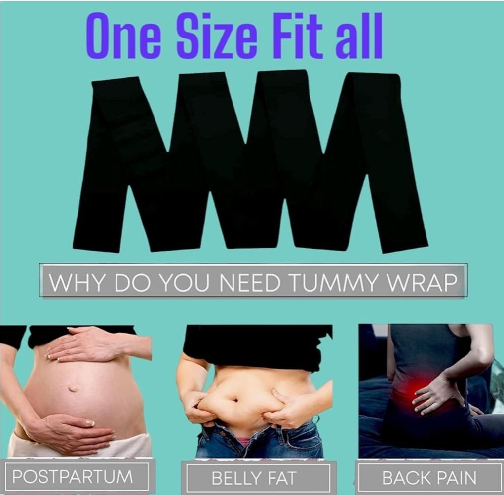 Waist Trainer Belt for Women Men - Waist Trimmer Weight Loss Ab Belt - Slimming Body Shaper Snatch Bandage Tummy Wrap - Workout Gym Sport Black