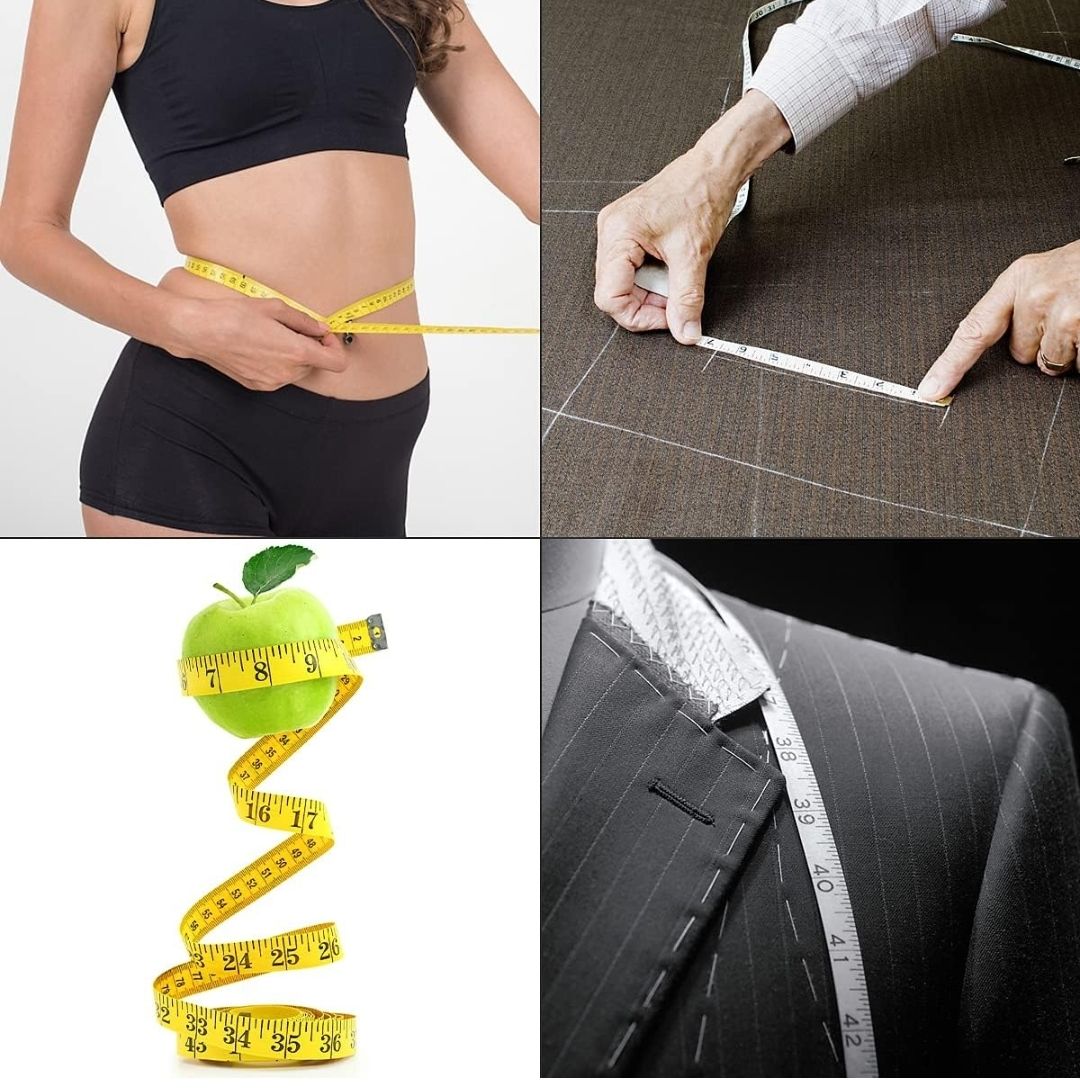 12 PCS Soft Tape Measures Double-Scale 60-Inch/150cm Soft Tape Measure Ruler Bulk for Sewing Tailor Cloth,Medical Measurement,Body Measurements (Multicolors)