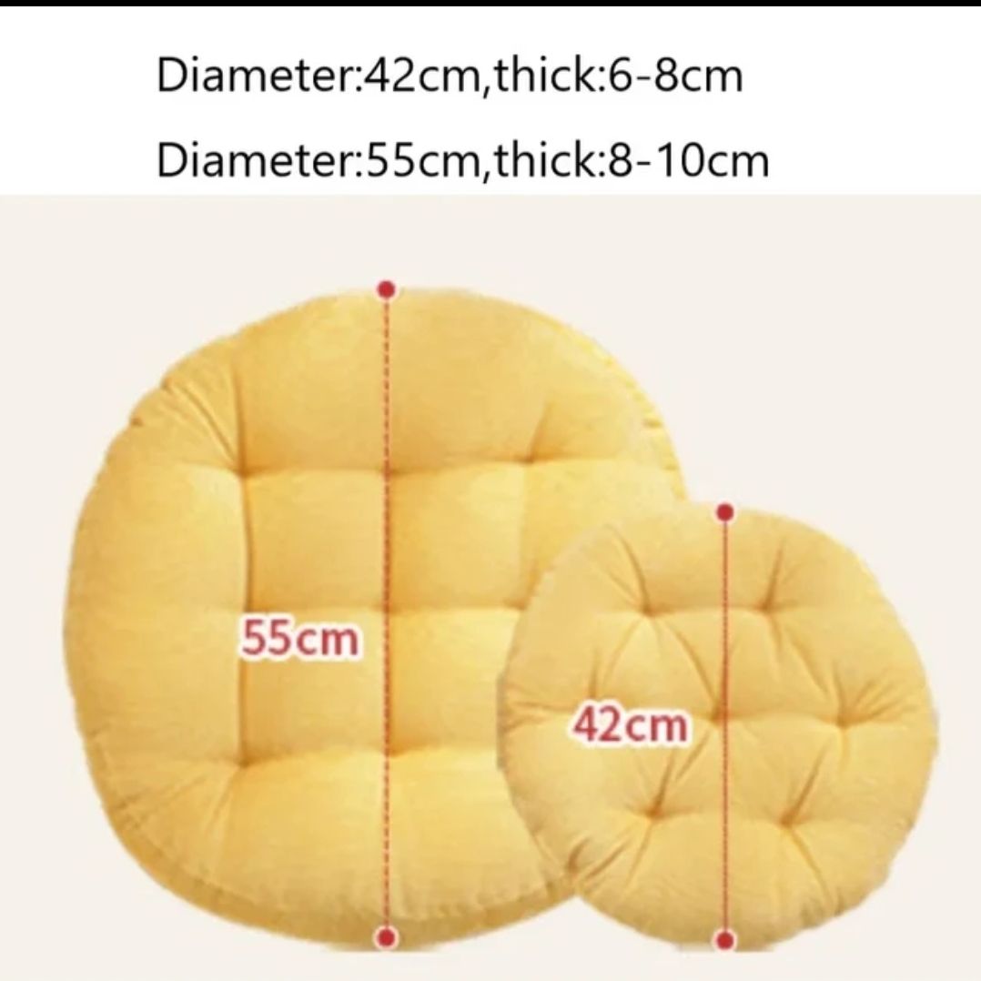 Floor Cushion, Meditation Round Floor Pillow, Thick Tufted Cushion, Balcony Cushion, Chair Seat Cushion, Floor Cushion, Round Pillow, Seat-56cm Diameter