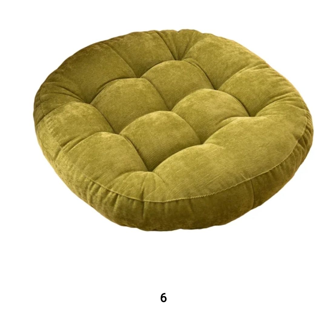 Floor Cushion, Meditation Round Floor Pillow, Thick Tufted Cushion, Balcony Cushion, Chair Seat Cushion, Floor Cushion, Round Pillow, Seat-56cm Diameter