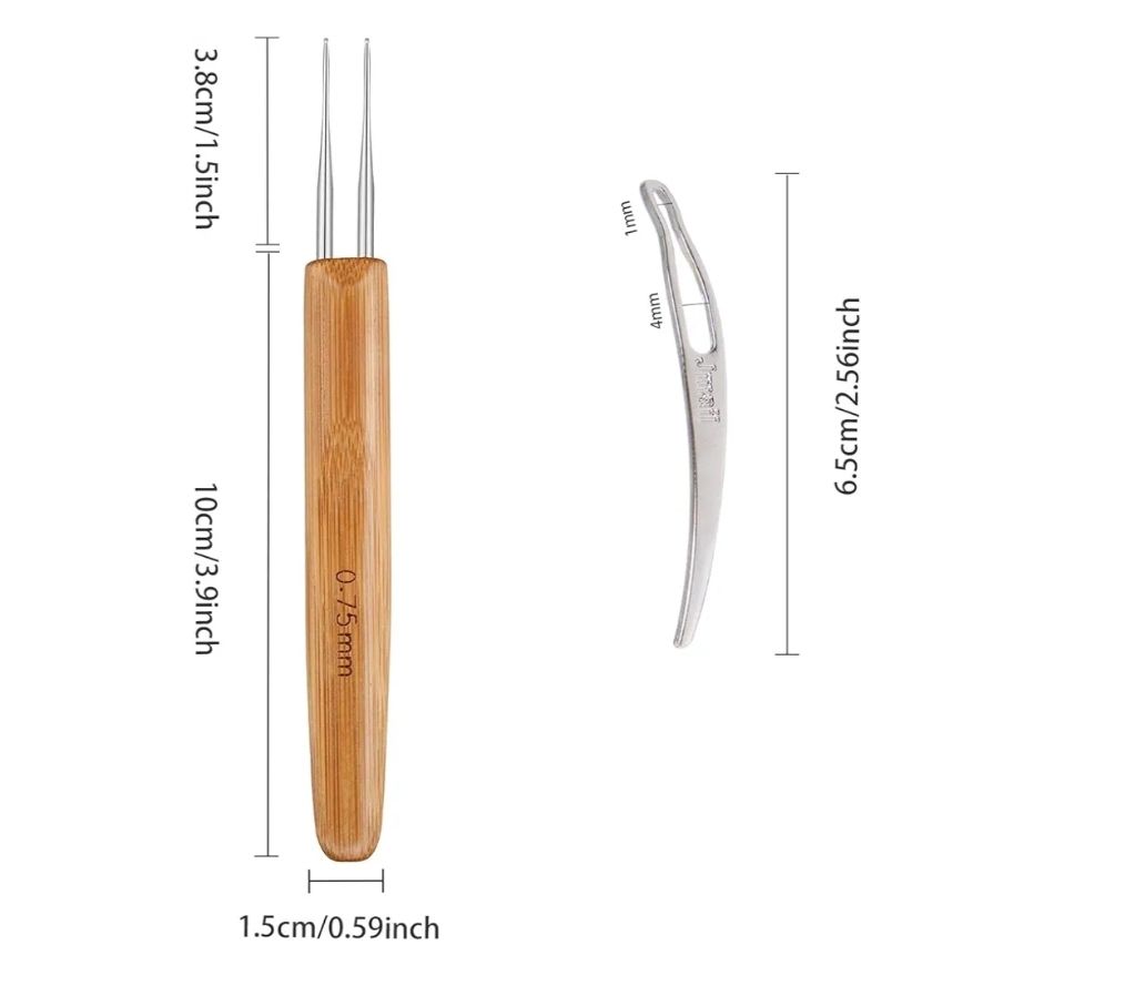 Dreadlock Crochet Hook Tool,Braid Hair Dreadlocks Needle Weaving Crochet for Braid Craft