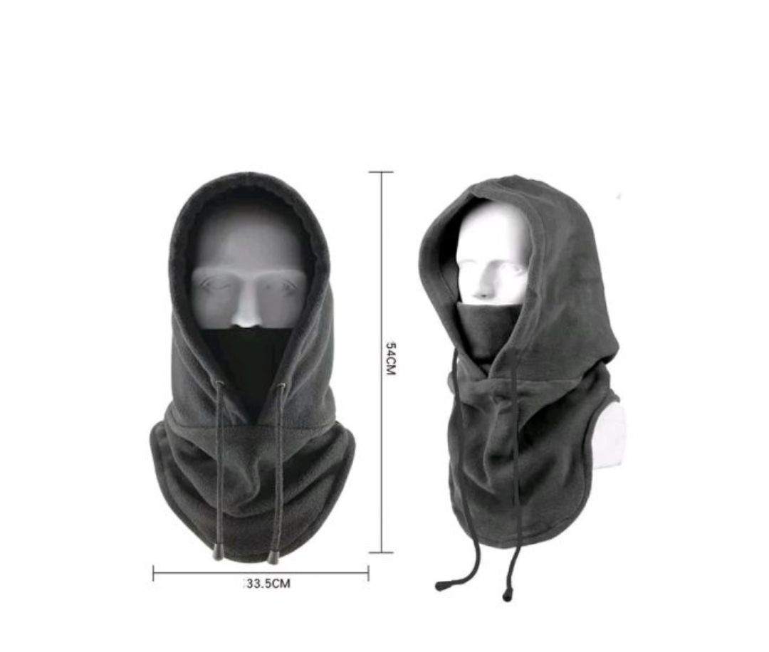 Black Balaclava Motorcycle Outdoor Face Mask Neck Warmer