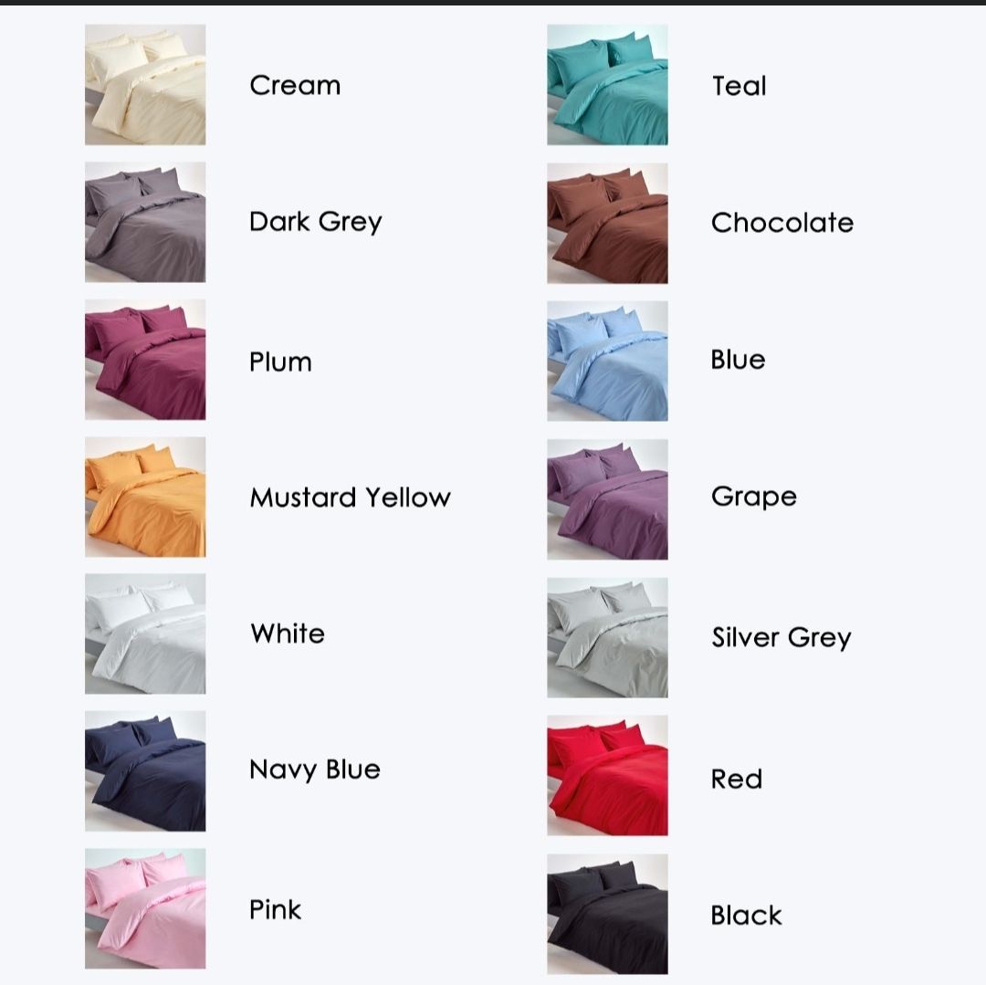 6x6 Cotton Duvet Cover.  Set Of 4-1Duvet Cover,1 Bedsheet,2Pillowcases