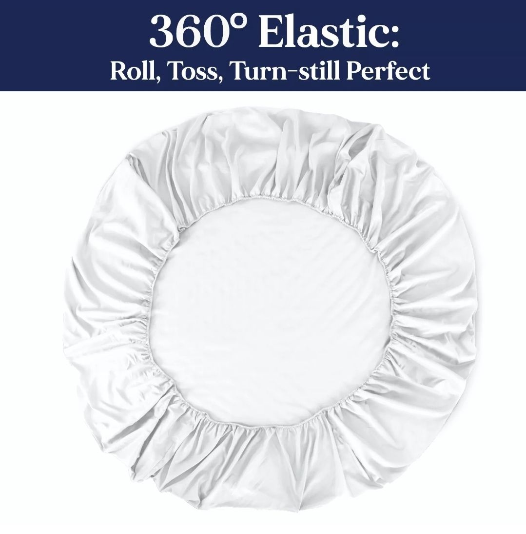 6x6 Fitted Sheet All Sizes Extra Deep Pocket Microfiber Full Elastic Bed Sheets Only