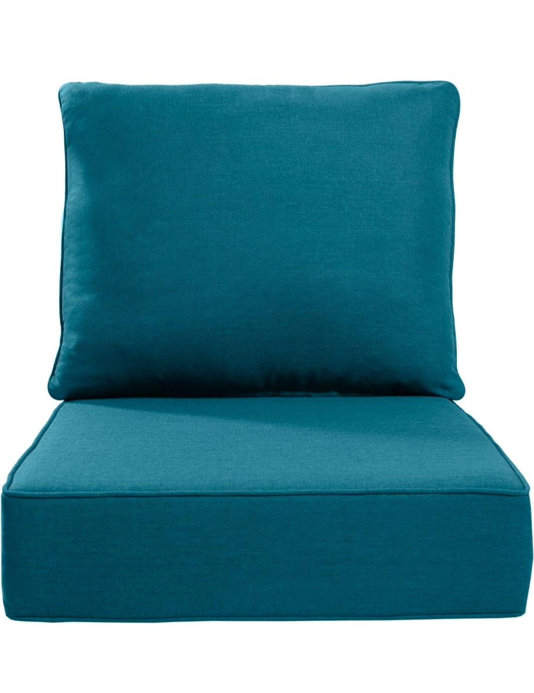 24x24x6 Inch Outdoor Cushions - Water&UV&Fade Resistant 1 Set Zippered Patio Chair Back&Seat Cushion for Wicker Dining Rocking Swivel Chairs Loveseat Couch Sectional Sofa