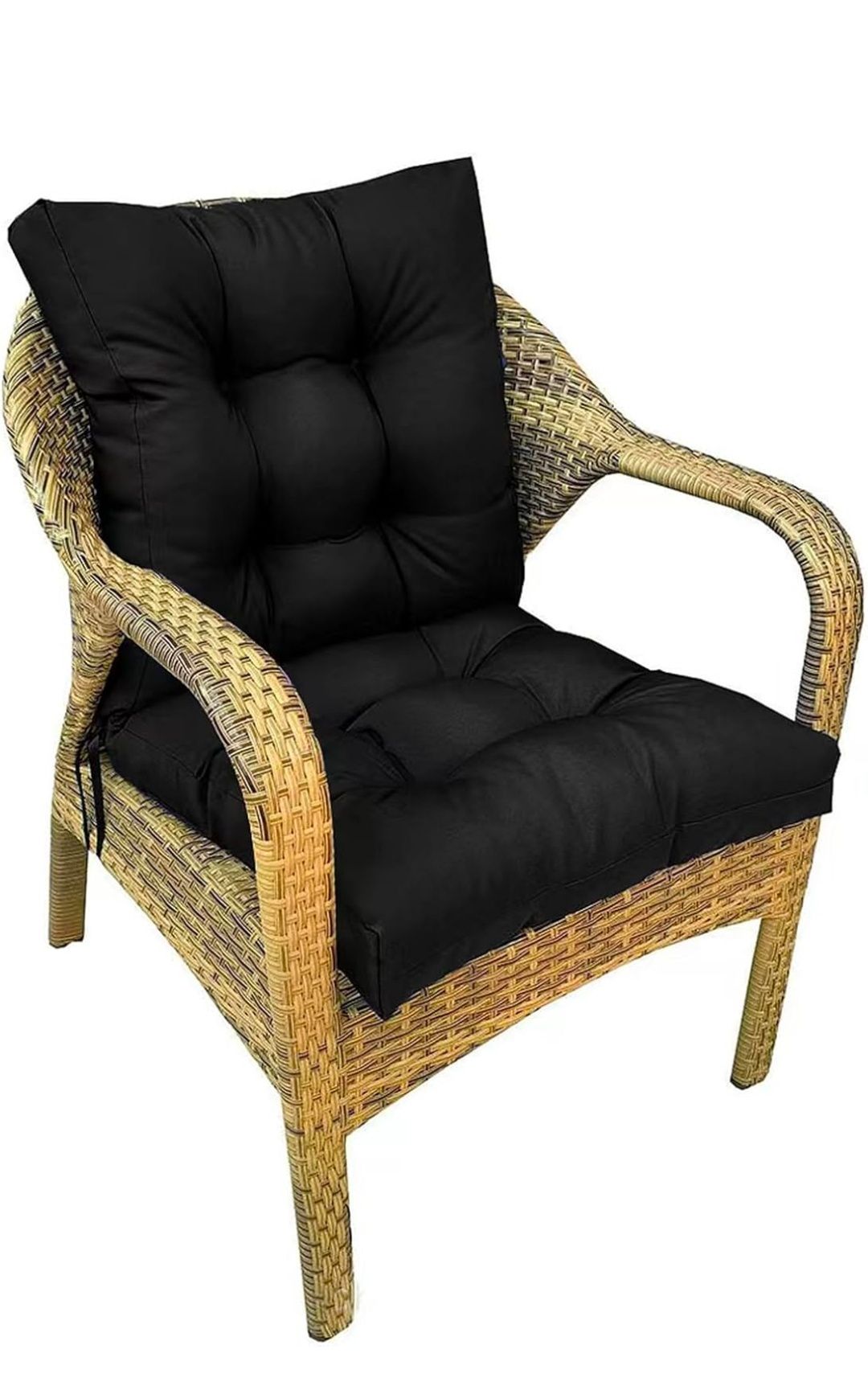 Rocking Chair Pad Non Slip Thick High Back Chair Cushion Set for Outdoor Furniture with Ties 41.7"*20.8"(Cushions Only,No Chair)