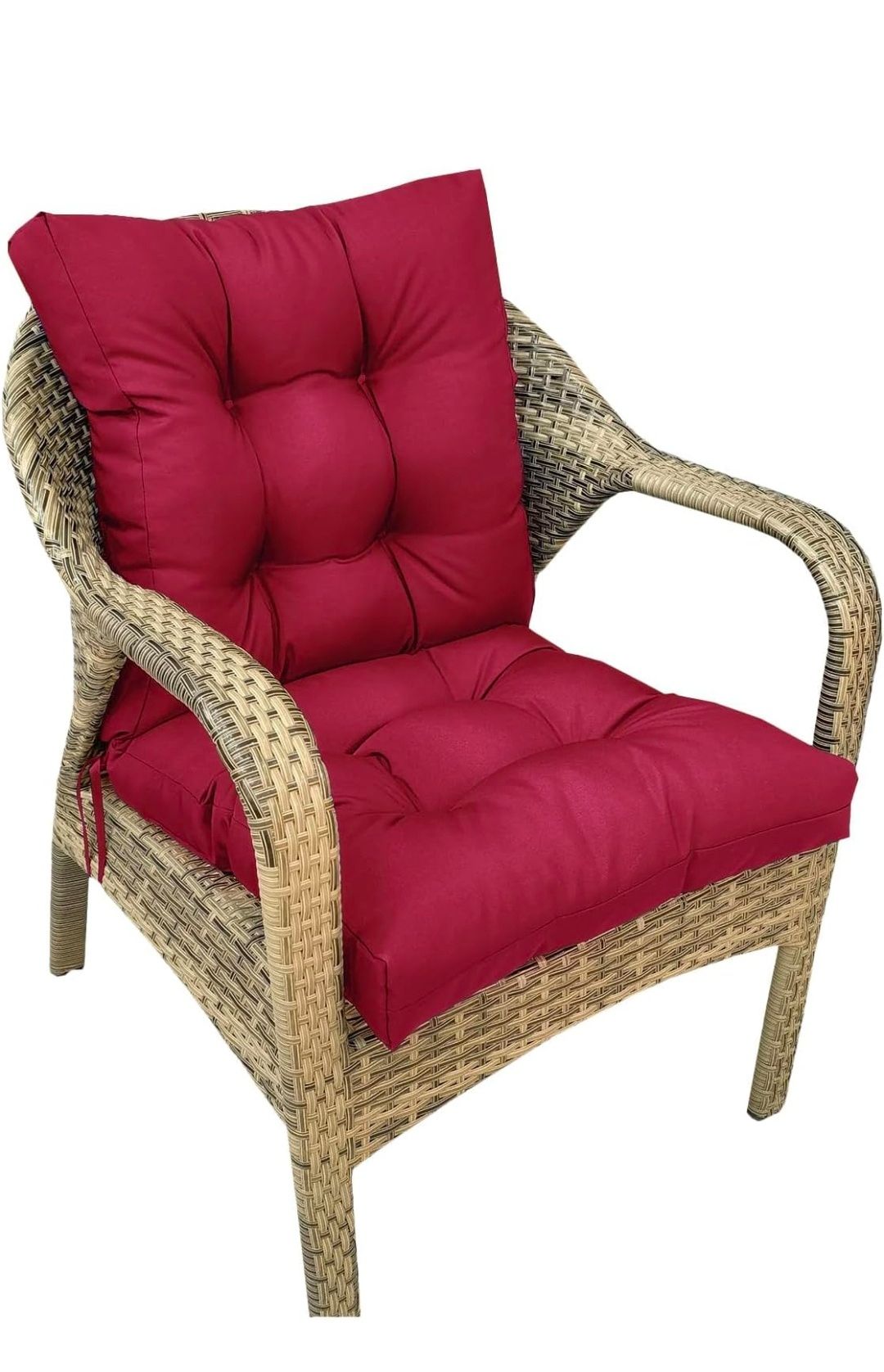 Rocking Chair Pad Non Slip Thick High Back Chair Cushion Set for Outdoor Furniture with Ties 41.7"*20.8"(Cushions Only,No Chair)