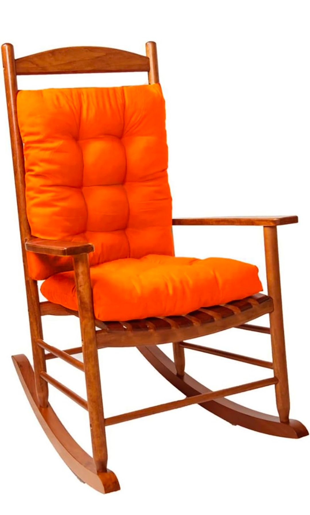 Rocking Chair Cushion Indoor Outdoor High Back Seat Pad Soft Chair Cushion for Patio Porch Garden Kitchen Office.(Cushions only no Chair)