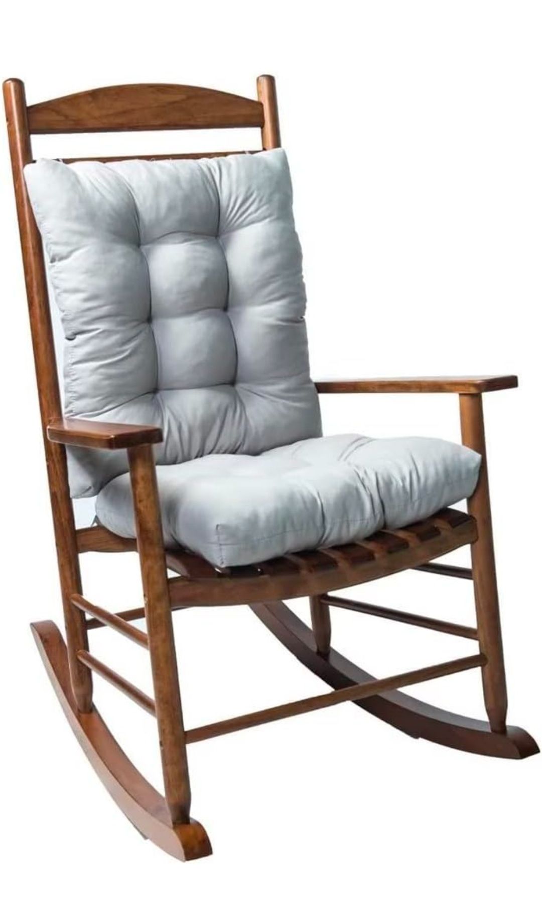 Rocking Chair Cushion Indoor Outdoor High Back Seat Pad Soft Chair Cushion for Patio Porch Garden Kitchen Office.(Cushions only no Chair)