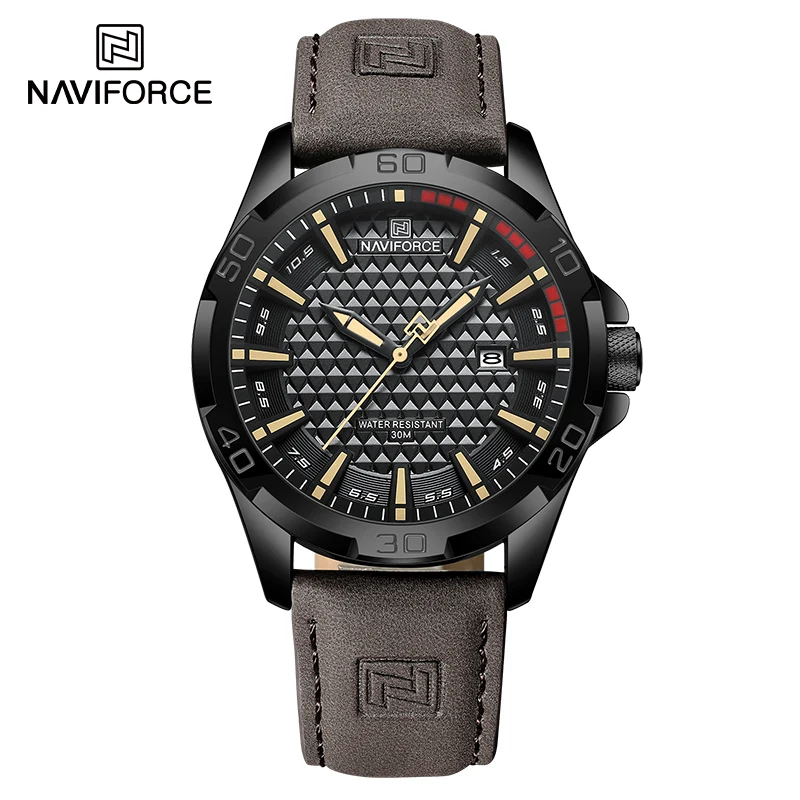NAVIFORCE 8023 Official Wristwatch men Outdoor Sport Fashion Casual Lovers Gift Movement China Sunon Movement Zinc Alloy Case with Hardened Mineral Glass