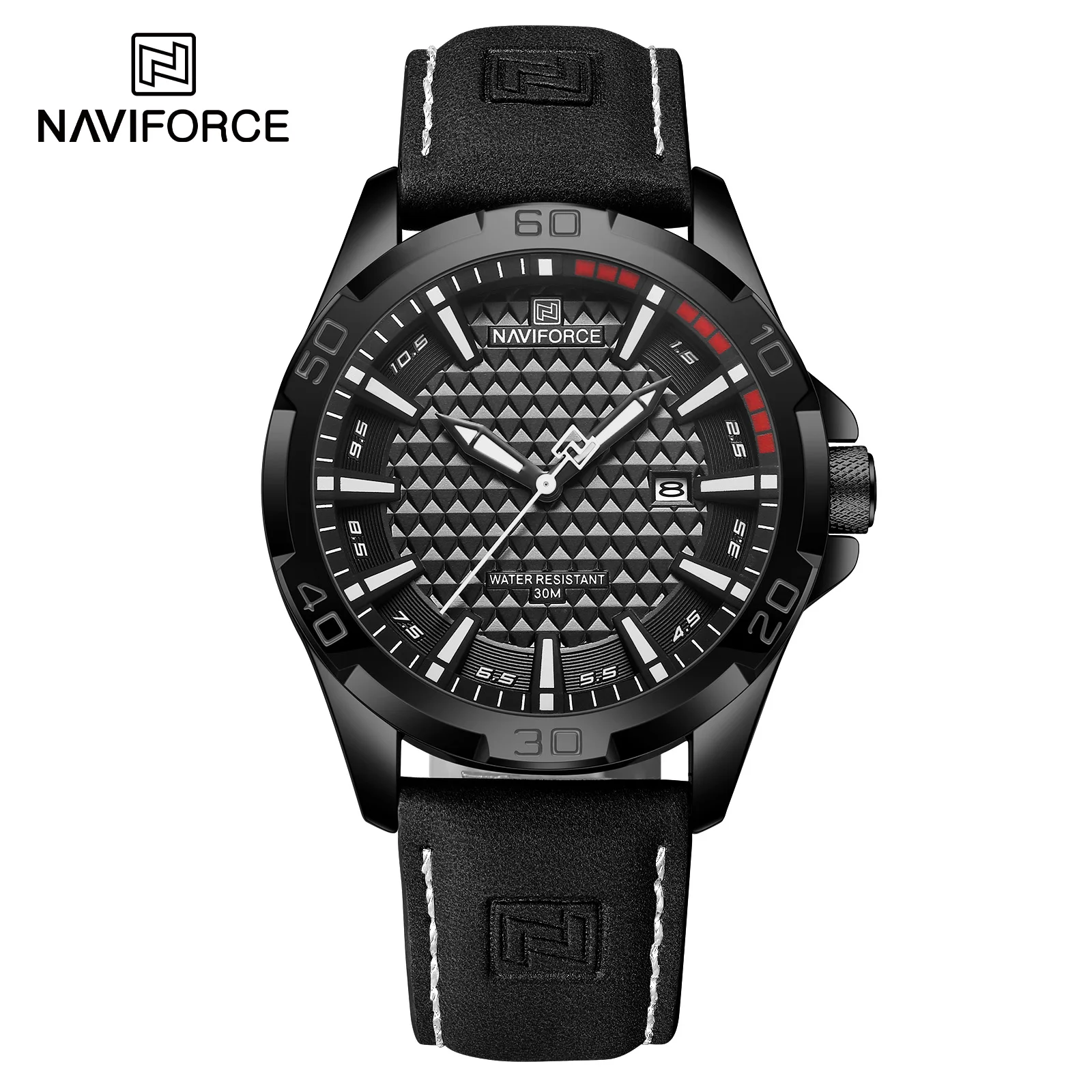 NAVIFORCE 8023 Official Wristwatch men Outdoor Sport Fashion Casual Lovers Gift Movement China Sunon Movement Zinc Alloy Case with Hardened Mineral Glass