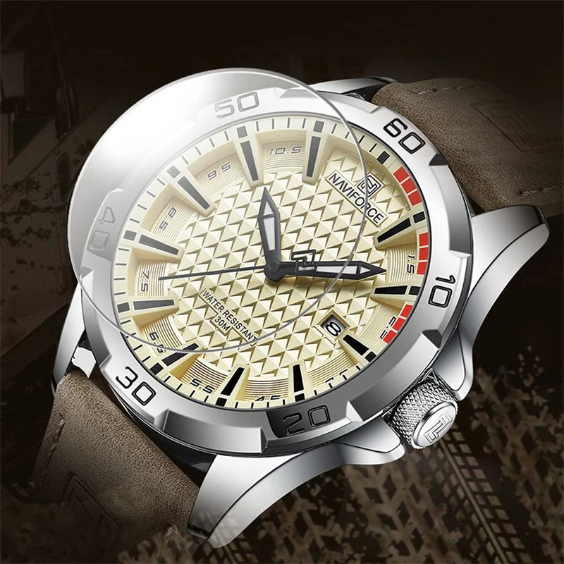 NAVIFORCE 8023 Official Wristwatch men Outdoor Sport Fashion Casual Lovers Gift Movement China Sunon Movement Zinc Alloy Case with Hardened Mineral Glass