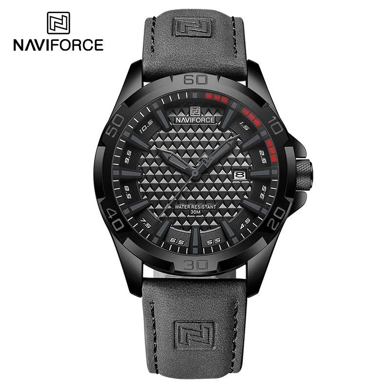 NAVIFORCE 8023 Official Wristwatch men Outdoor Sport Fashion Casual Lovers Gift Movement China Sunon Movement Zinc Alloy Case with Hardened Mineral Glass