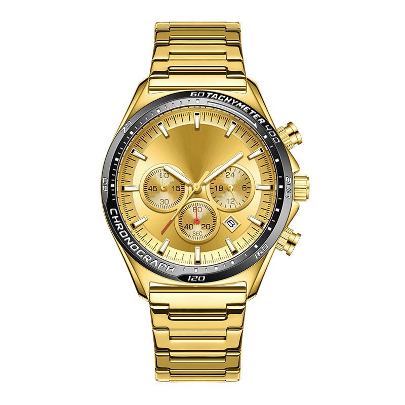 2025 LIGE 89730 Men's Fashion Business Luxury Sport Watch Wholesale Quartz Wristwatch High Quality 3ATM Waterproof Water resistant Luminous Hands Date Stainless Steel Band Watch