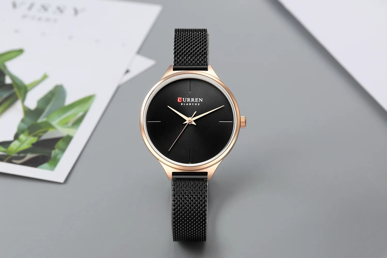 2025 Best-Selling Women’s CURREN Waterproof Quartz Watch Mesh Band Stainless Steel or Leather Strap, Thin, Stylish Dial Casual Fashion Leisure Sports Thoughtful Ladies Gift Simple yet Elegant
