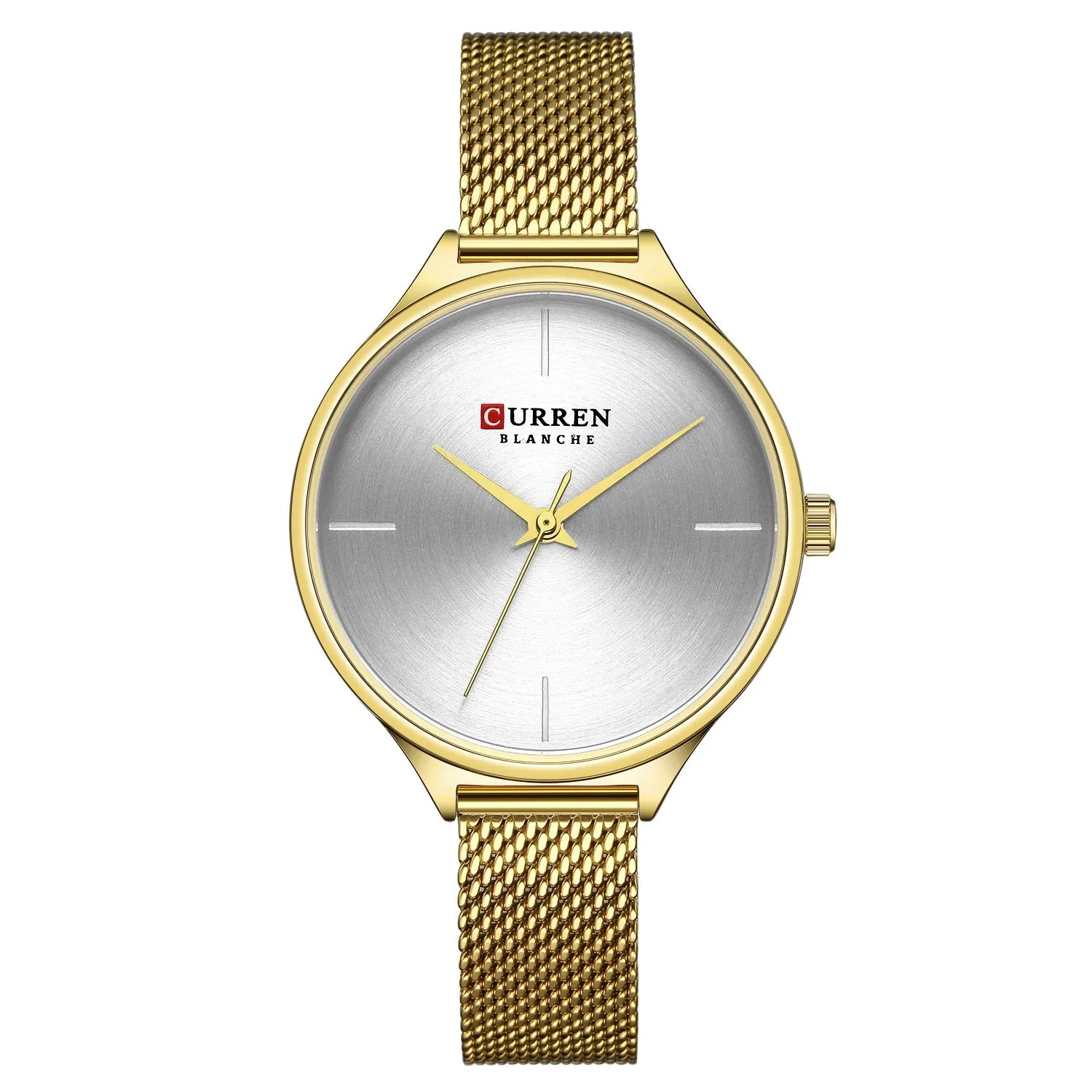 2025 Best-Selling Women’s CURREN Waterproof Quartz Watch Mesh Band Stainless Steel or Leather Strap, Thin, Stylish Dial Casual Fashion Leisure Sports Thoughtful Ladies Gift Simple yet Elegant