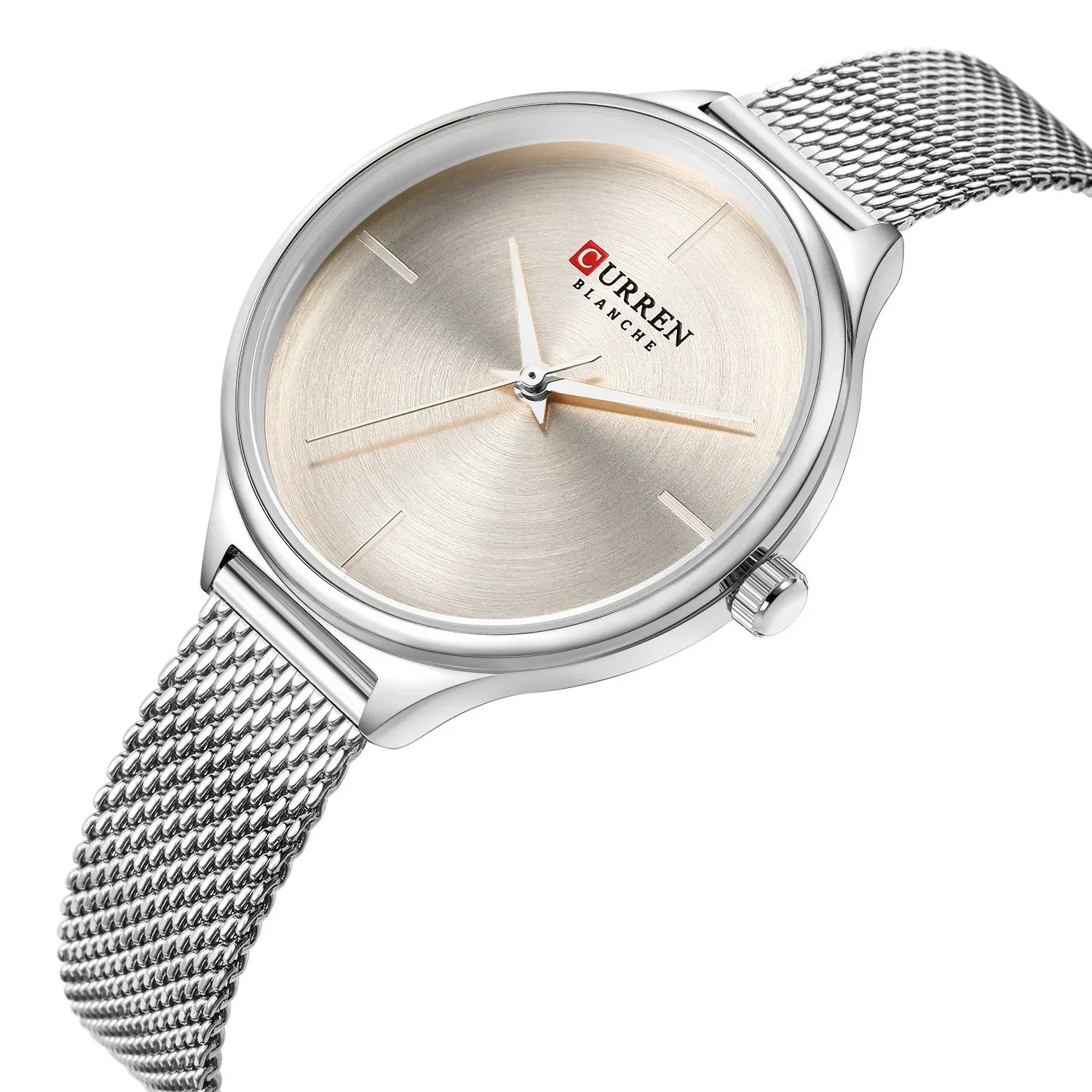 2025 Best-Selling Women’s CURREN Waterproof Quartz Watch Mesh Band Stainless Steel or Leather Strap, Thin, Stylish Dial Casual Fashion Leisure Sports Thoughtful Ladies Gift Simple yet Elegant