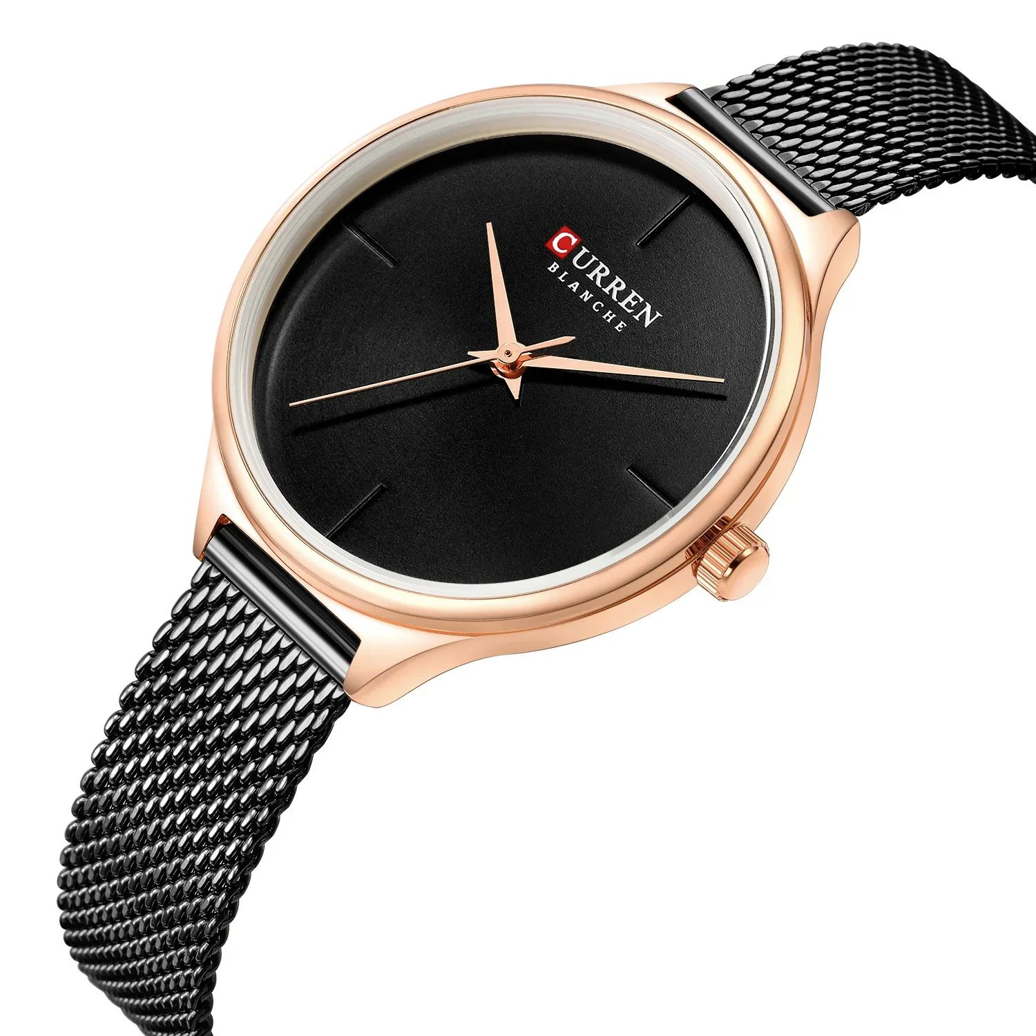 2025 Best-Selling Women’s CURREN Waterproof Quartz Watch Mesh Band Stainless Steel or Leather Strap, Thin, Stylish Dial Casual Fashion Leisure Sports Thoughtful Ladies Gift Simple yet Elegant