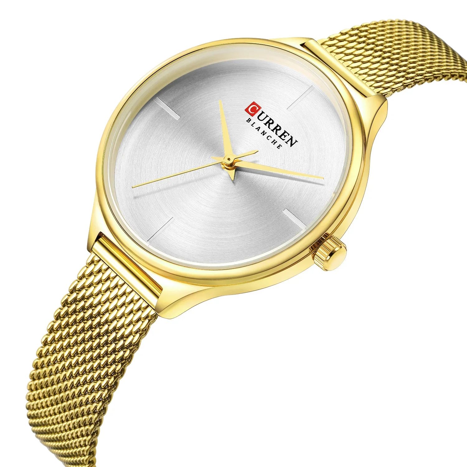 2025 Best-Selling Women’s CURREN Waterproof Quartz Watch Mesh Band Stainless Steel or Leather Strap, Thin, Stylish Dial Casual Fashion Leisure Sports Thoughtful Ladies Gift Simple yet Elegant