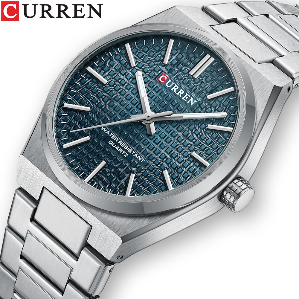 CLASSIC CURREN 2025 Men's Quartz Watch – Elegant and Simple Design Ideal for Fashionable and Sporty Gentlemen Large Dial Luminous Display Stainless Steel Strap Style and Functionality RE-DEFINED
