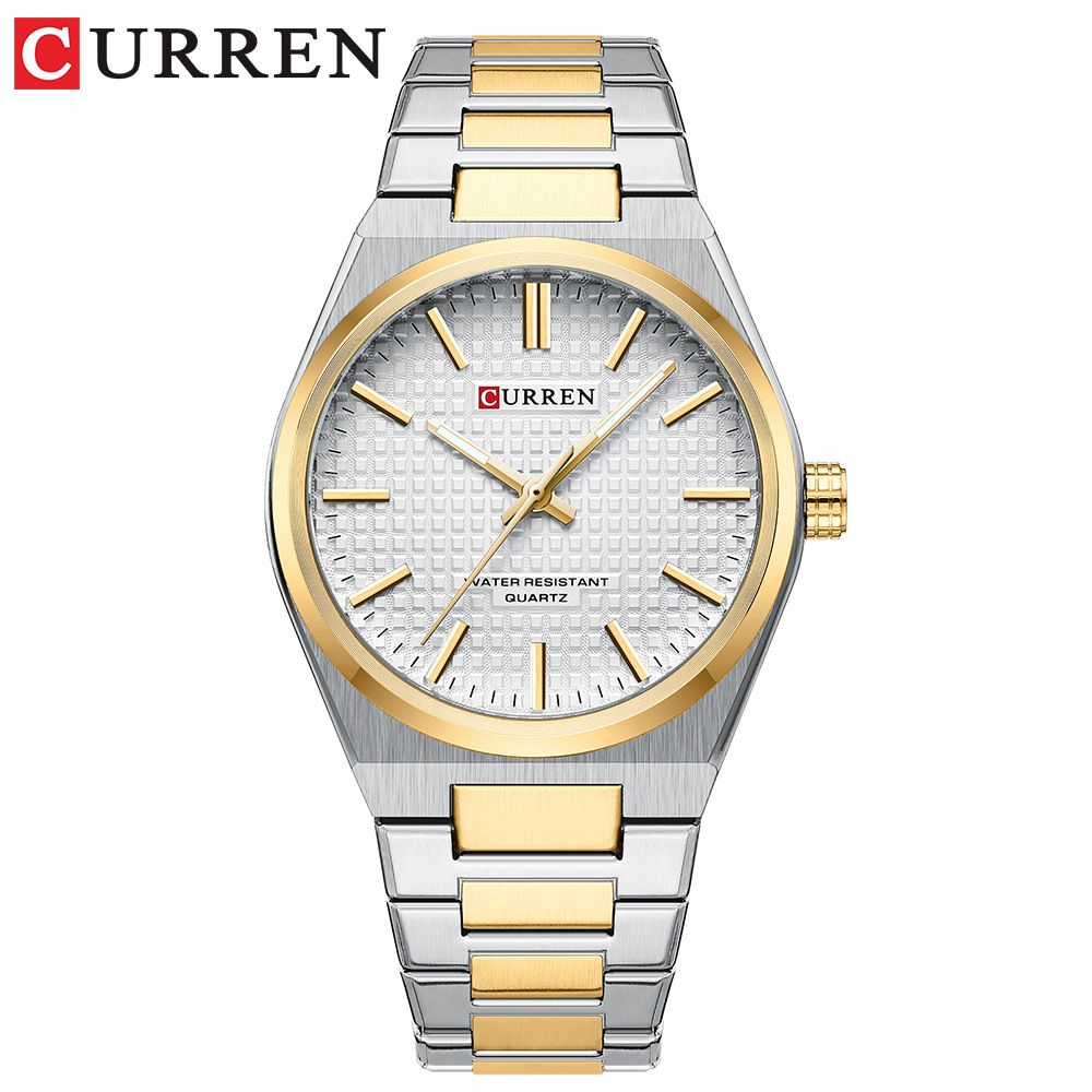 CLASSIC CURREN 2025 Men's Quartz Watch – Elegant and Simple Design Ideal for Fashionable and Sporty Gentlemen Large Dial Luminous Display Stainless Steel Strap Style and Functionality RE-DEFINED