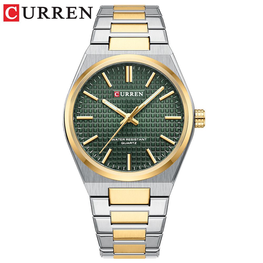 CLASSIC CURREN 2025 Men's Quartz Watch – Elegant and Simple Design Ideal for Fashionable and Sporty Gentlemen Large Dial Luminous Display Stainless Steel Strap Style and Functionality RE-DEFINED
