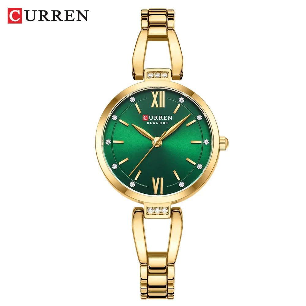 Lady CURREN 2025 | CHARM Luxury Brand Elegant Fashion Gold Wrist Clock Stainless steel Waterproof Original Quartz Wristwatch Modern Japanese Minimalist Vintage Luxe
