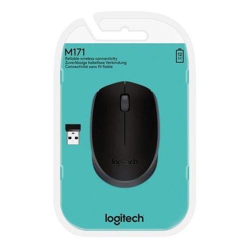 Logitech M171 Wireless Mouse 
Long battery life - 12 month Battery life helps you go longer between battery changes using a single AA battery .