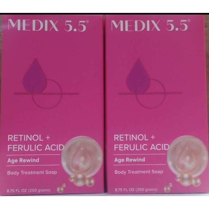 Medix 5.5 Vitamin C + Ferulic acid firm and brighten soap. Indulge in the power of nature with Medix 5 5 Vitamin C + Ferulic Acid Firm and Brighten Soap. This luxurious bar soap is infused with the p