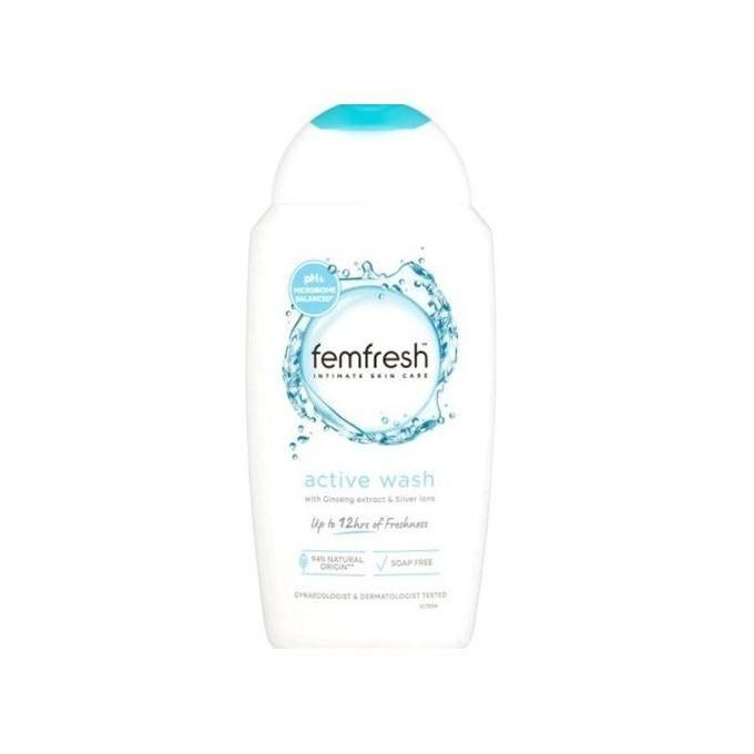 Femfresh Fem Fresh Fem Fresh Ultimate Care Intimate Hygiene Active Fresh -250ml. Mild & Gentle: Lightly fragranced for a pleasant, non-overpowering scent. moisturising frangipani, and soothing white