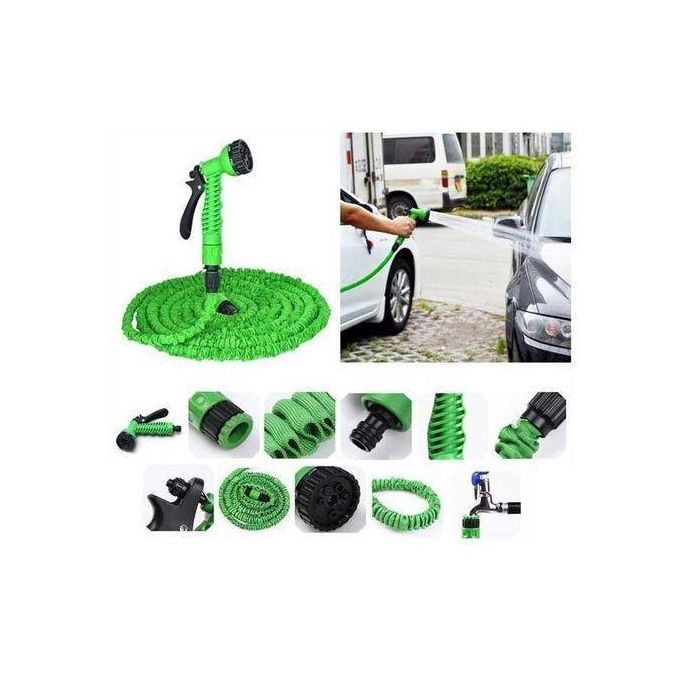 Magic Flexible Expandable Garden Hose Pipe – 100ft / 30m. Ultra Lightweight & Compact – Easy to carry, store, and handle. Durable & Flexible – Made from high-quality materials; kink- and tangle-proof