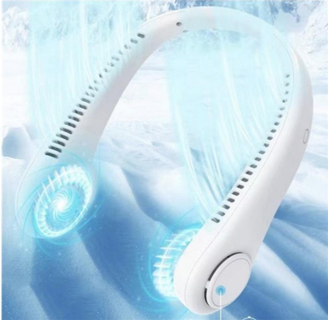 2025 New Rechargeable Rotatable Neck Fan Portable Cooling Sports Fan