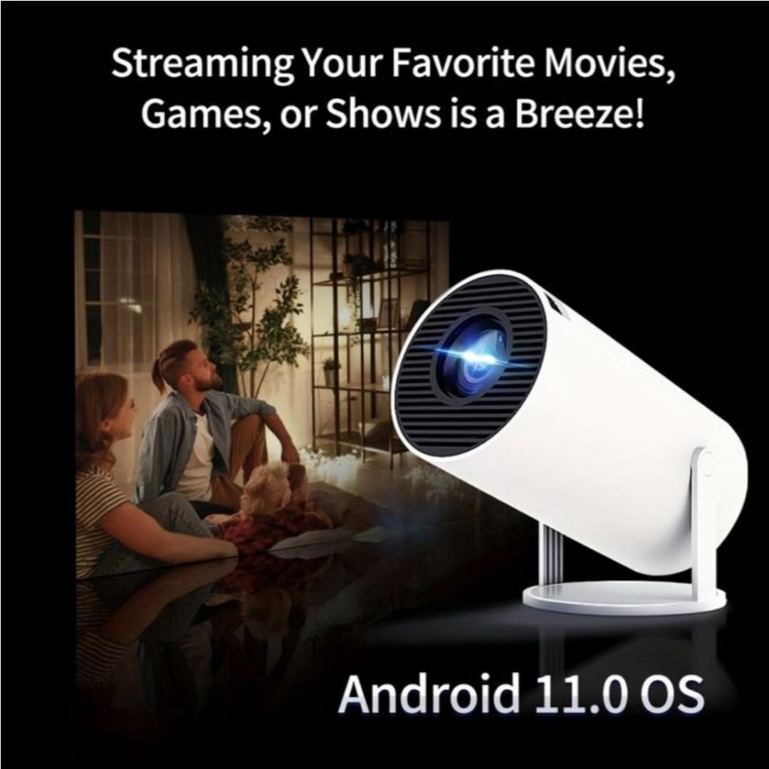 Smart Projector with WiFi 6, Bluetooth 5.0 & Android 11 OS