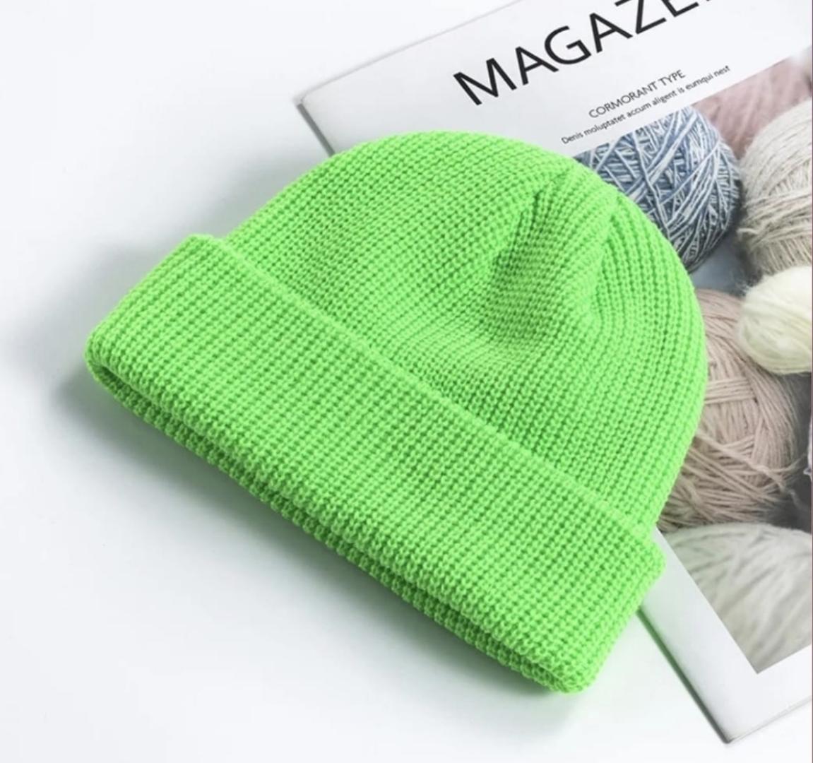 Fashion Hip Hop Beanie Knitted hat Men Skullcap Women Warm Brimless Baggy Melon Hats & Caps  short domed knitted hat Men's and women's warm hat